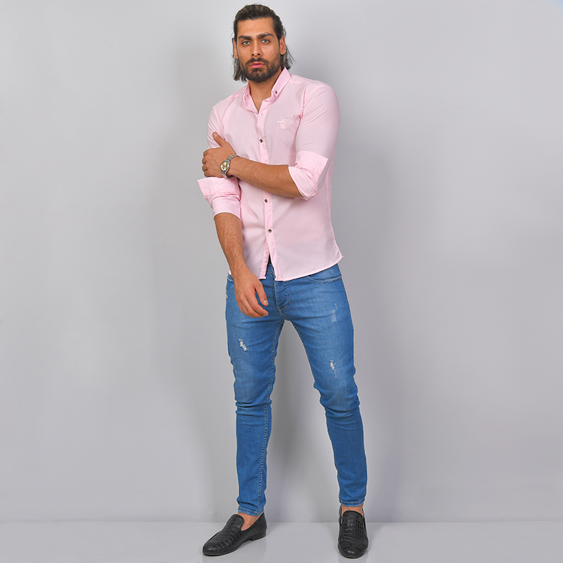 پيراهن صورتي مدل TM