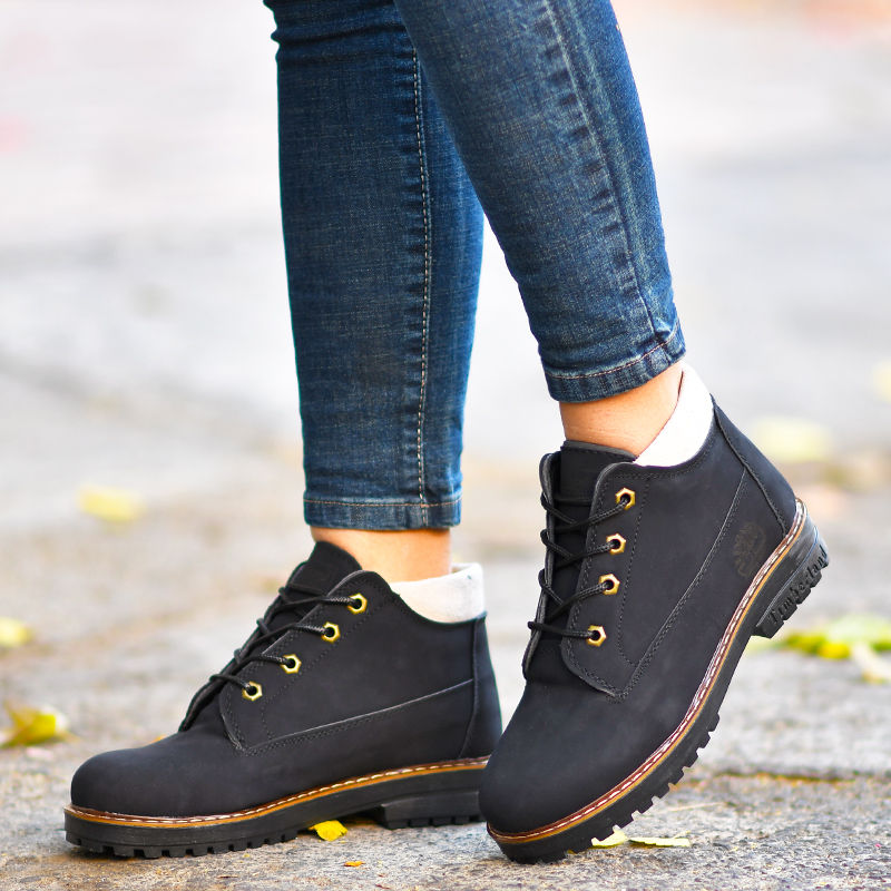 نیم بوت دخترانه مشکی مدلRashel