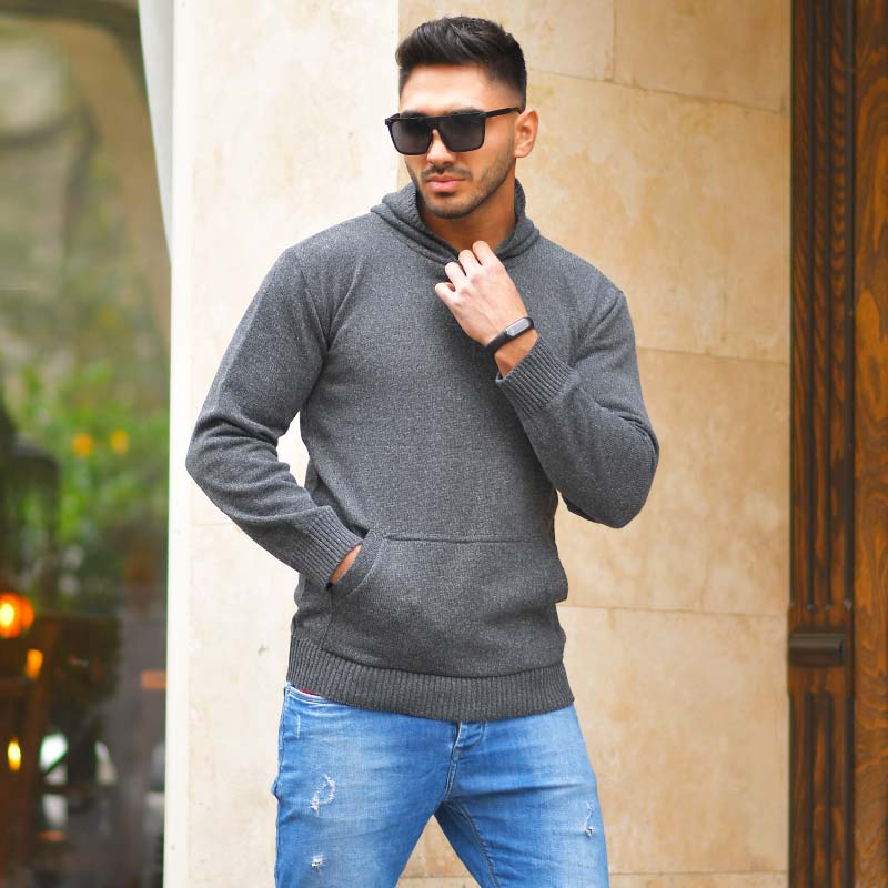 هودی بافت مردانه مدل Zanko