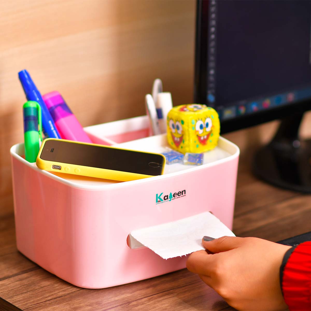جا دستمال كاغذي رو ميزي مدلKajeen