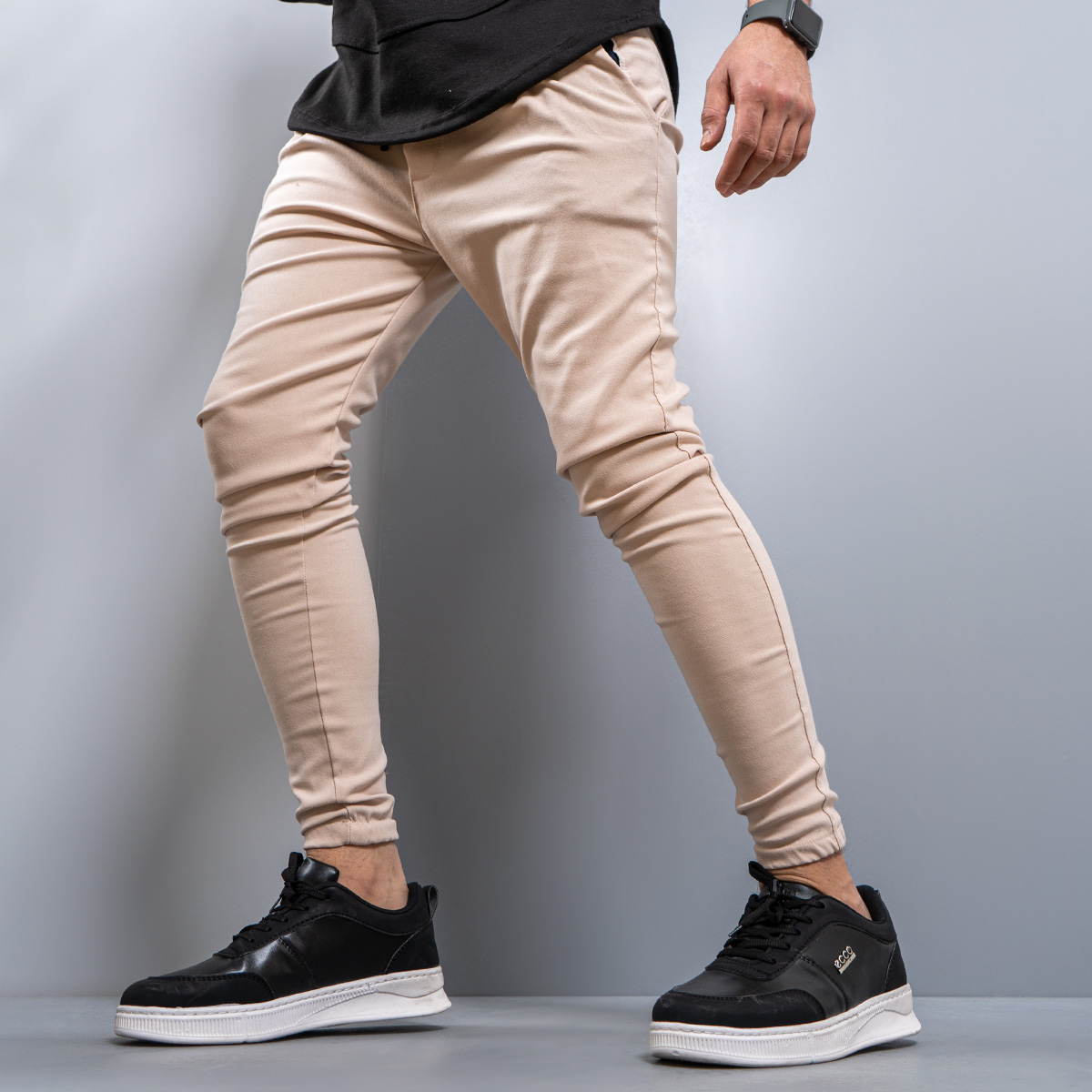 شلوار مردانه مدل ACE رنگ كرم