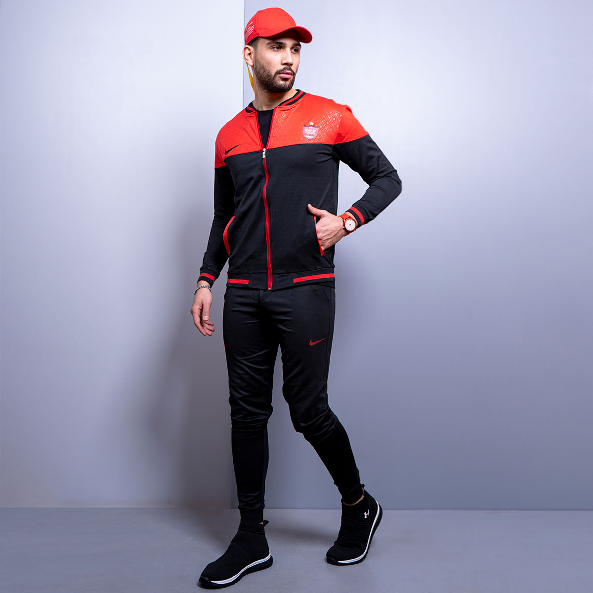 ست سوئیشرت شلوار پرسپولیس مردانه مدلRader