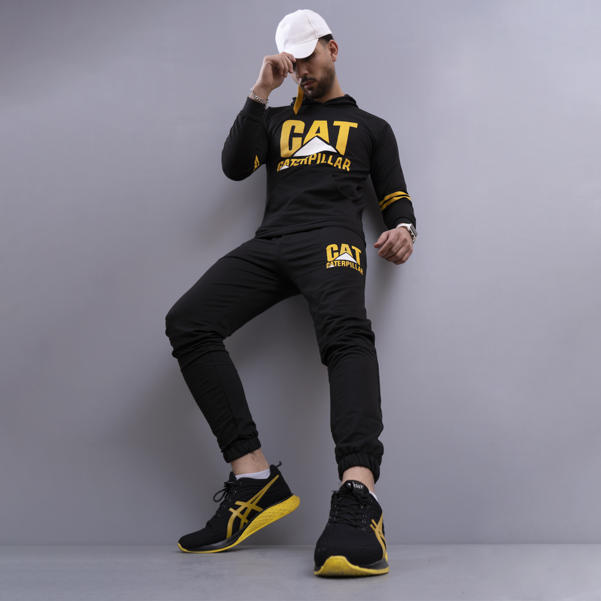 ست سوئیشرت شلوار مردانه CAT مدل Herbert