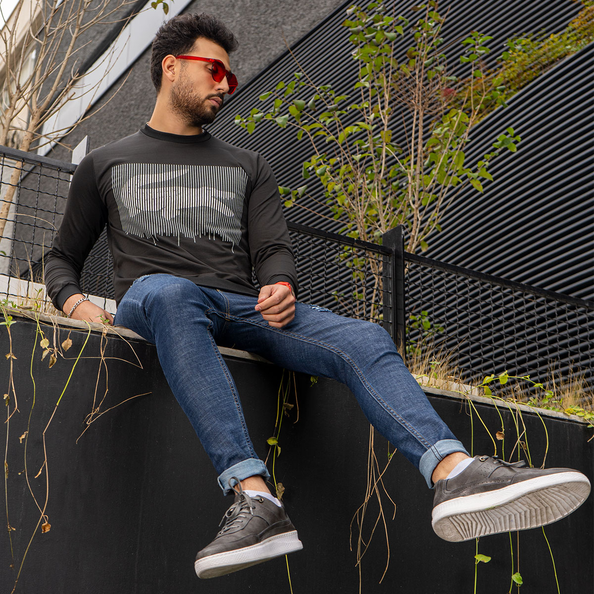 تیشرت آستین بلند مردانه مدل Kavish