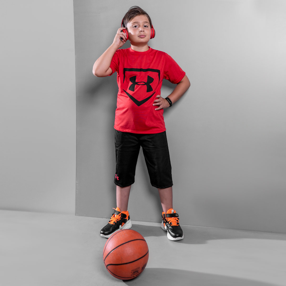 ست بچه گانه تیشرت شلوارک Under Armour مدل Paol