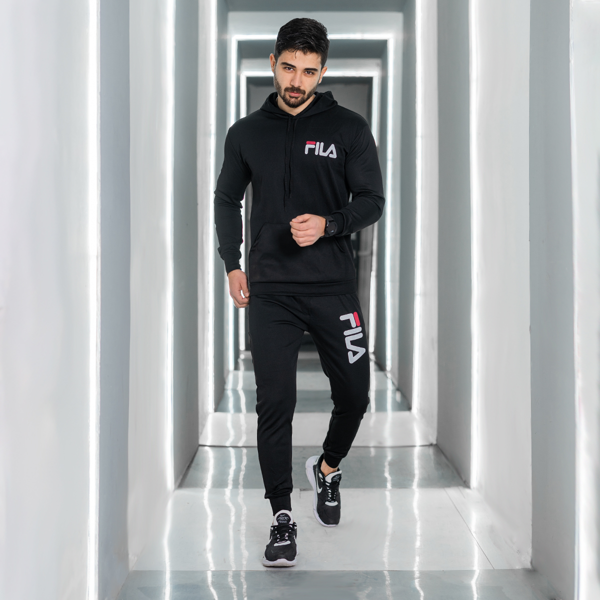 ست هودی شلوار Fila مردانه مدل lanko