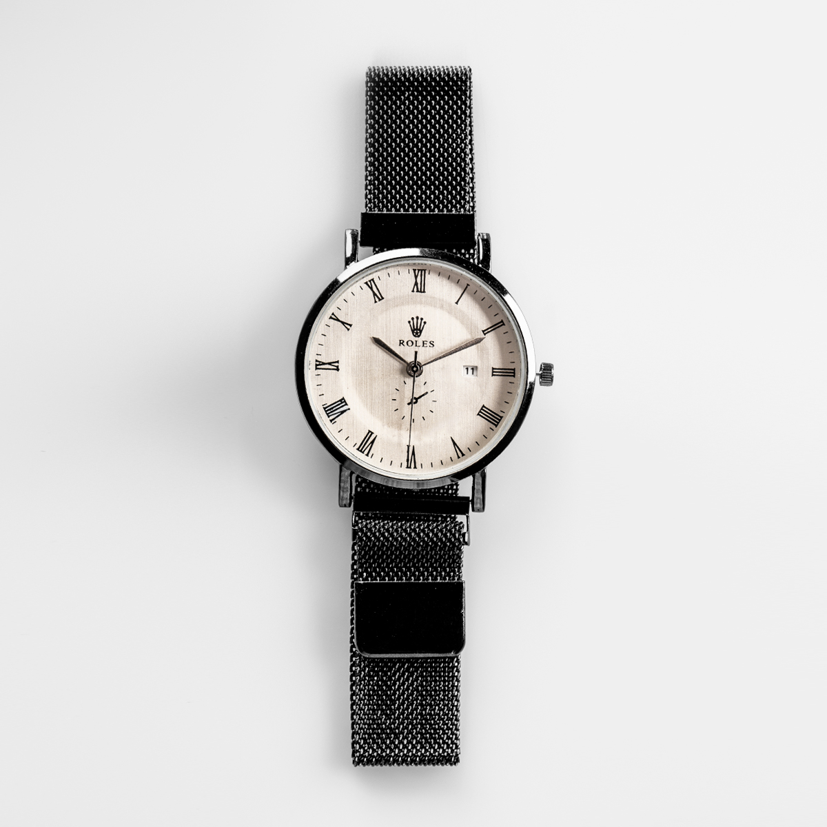 ساعت طرح رولکس مشکی مدل Bavan