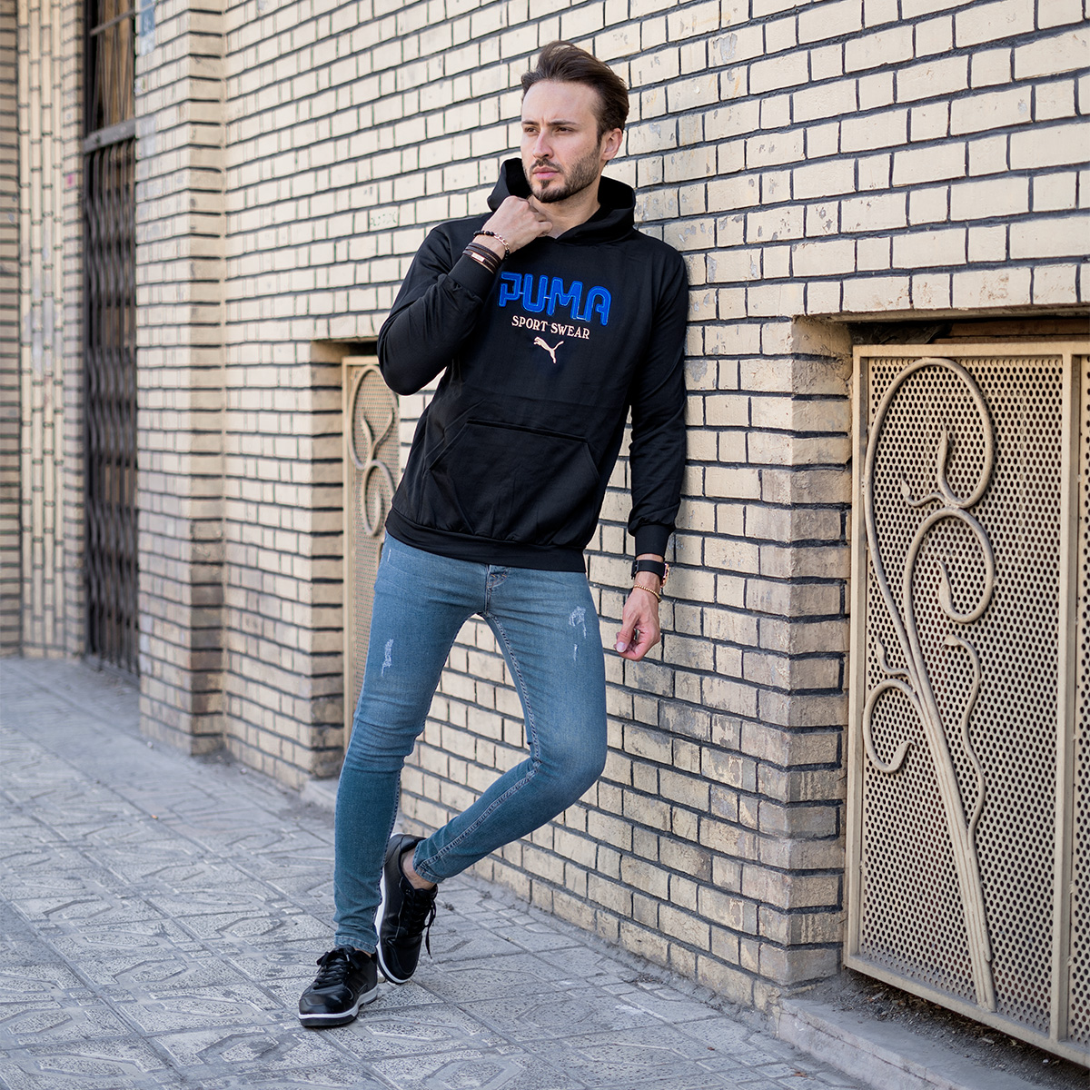 هودی کلاه دار مردانه پوما مدل BABER