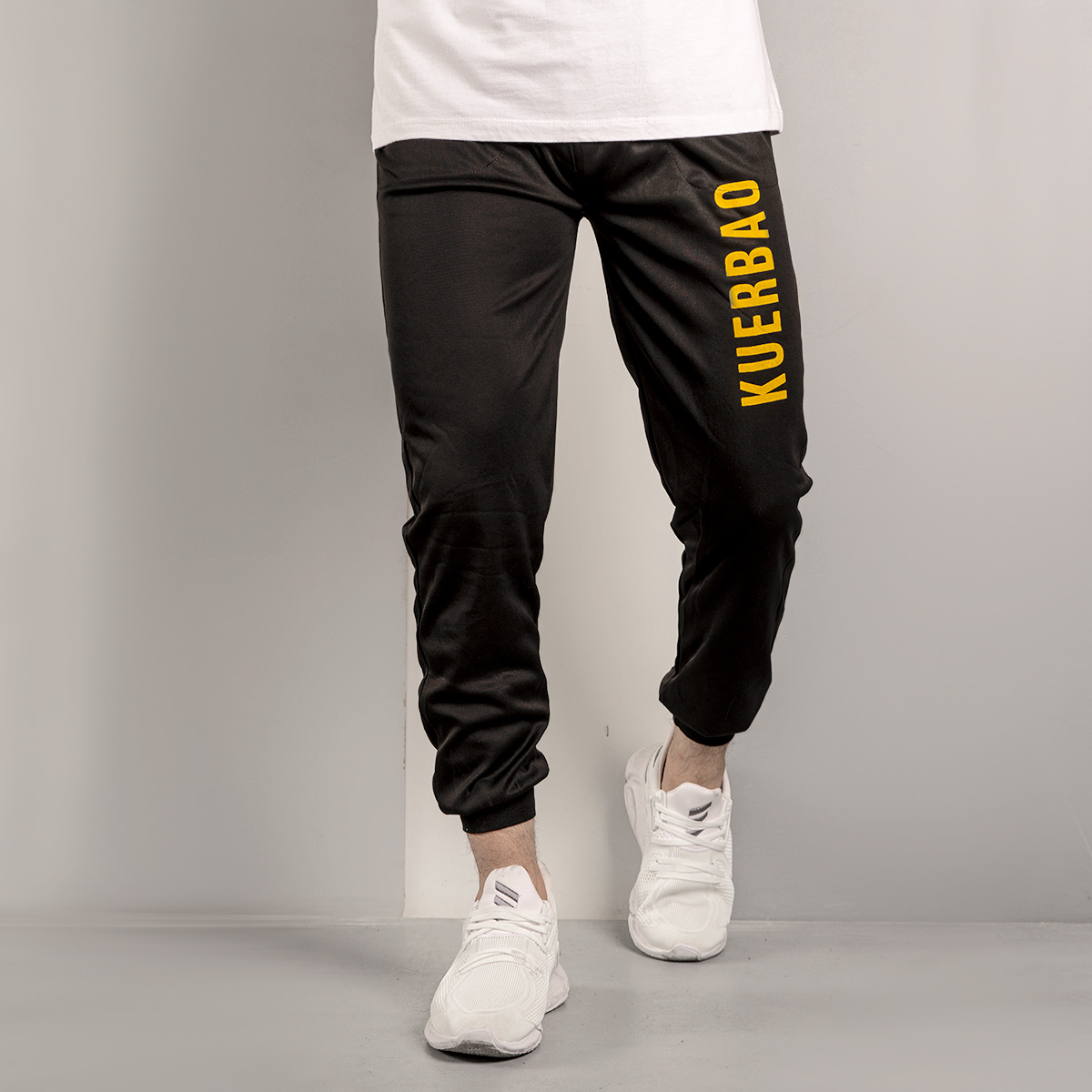 شلوار اسلش مشکی(T) مردانه مدل Robao