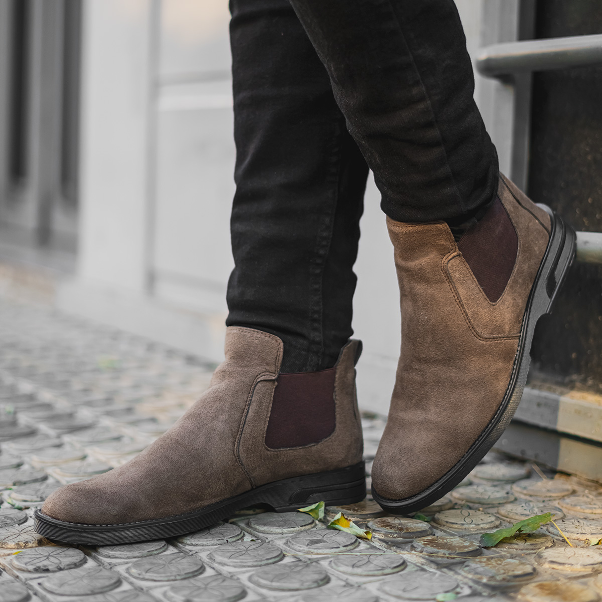 نیم بوت مردانه قهوه ای مدل Feredi