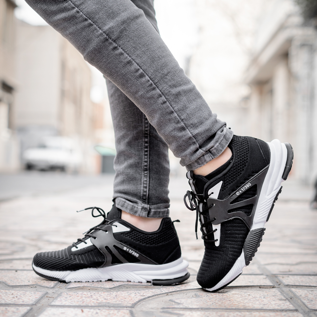 کفش ورزشی مردانه مشکی مدل Shervin