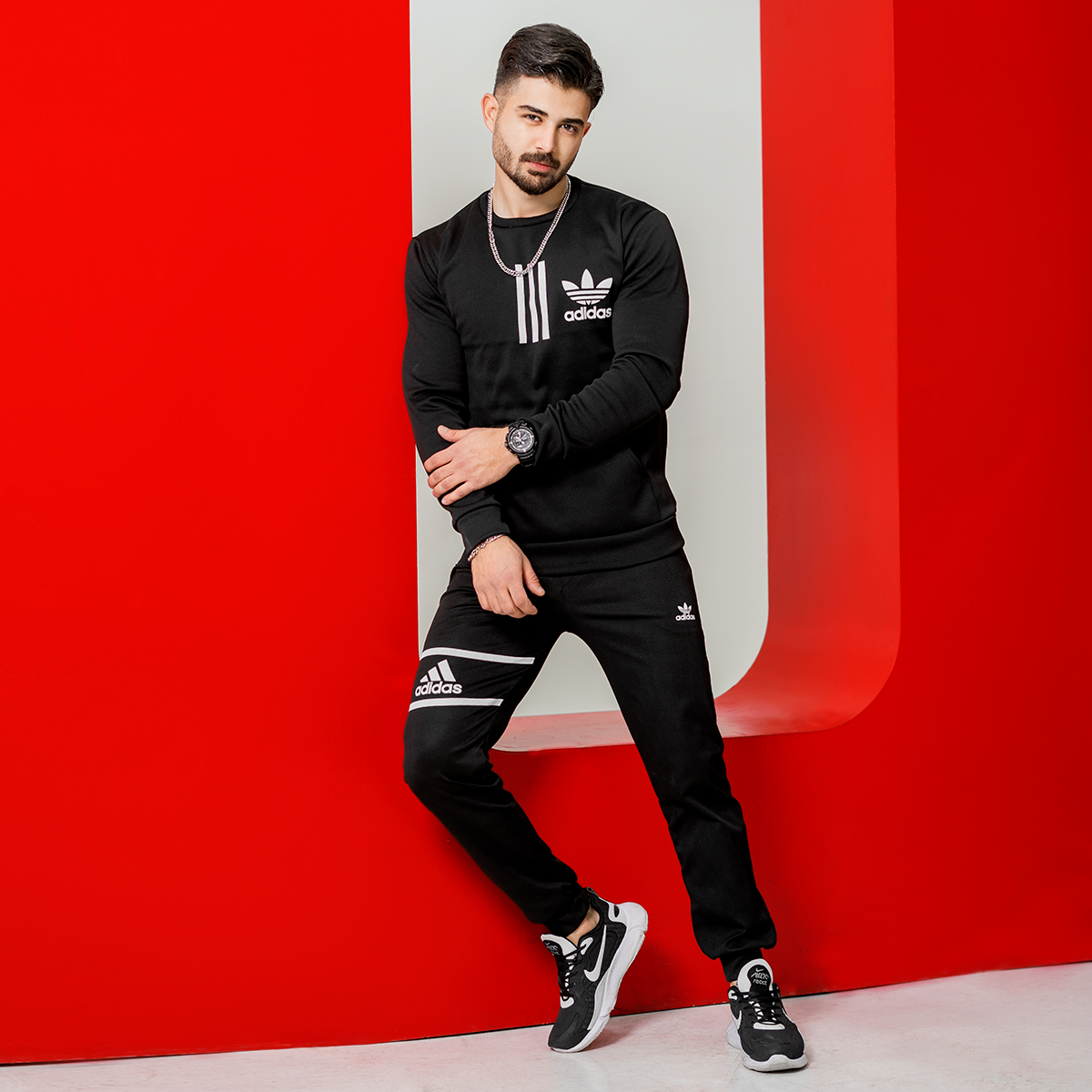 ست بلوز شلوار Adidas مردانه مدلZaniar