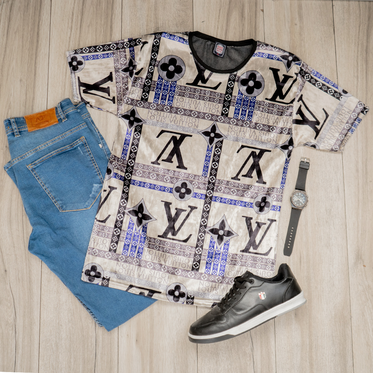 تیشرت مخمل مردانه مدل jison