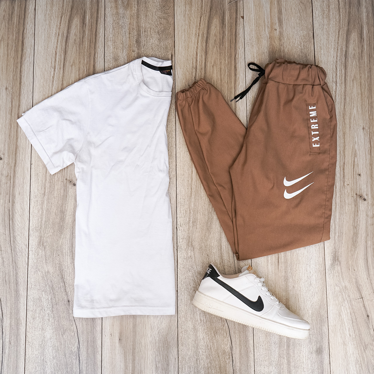 شلوار اسلش نایک کرم مردانه مدل manio