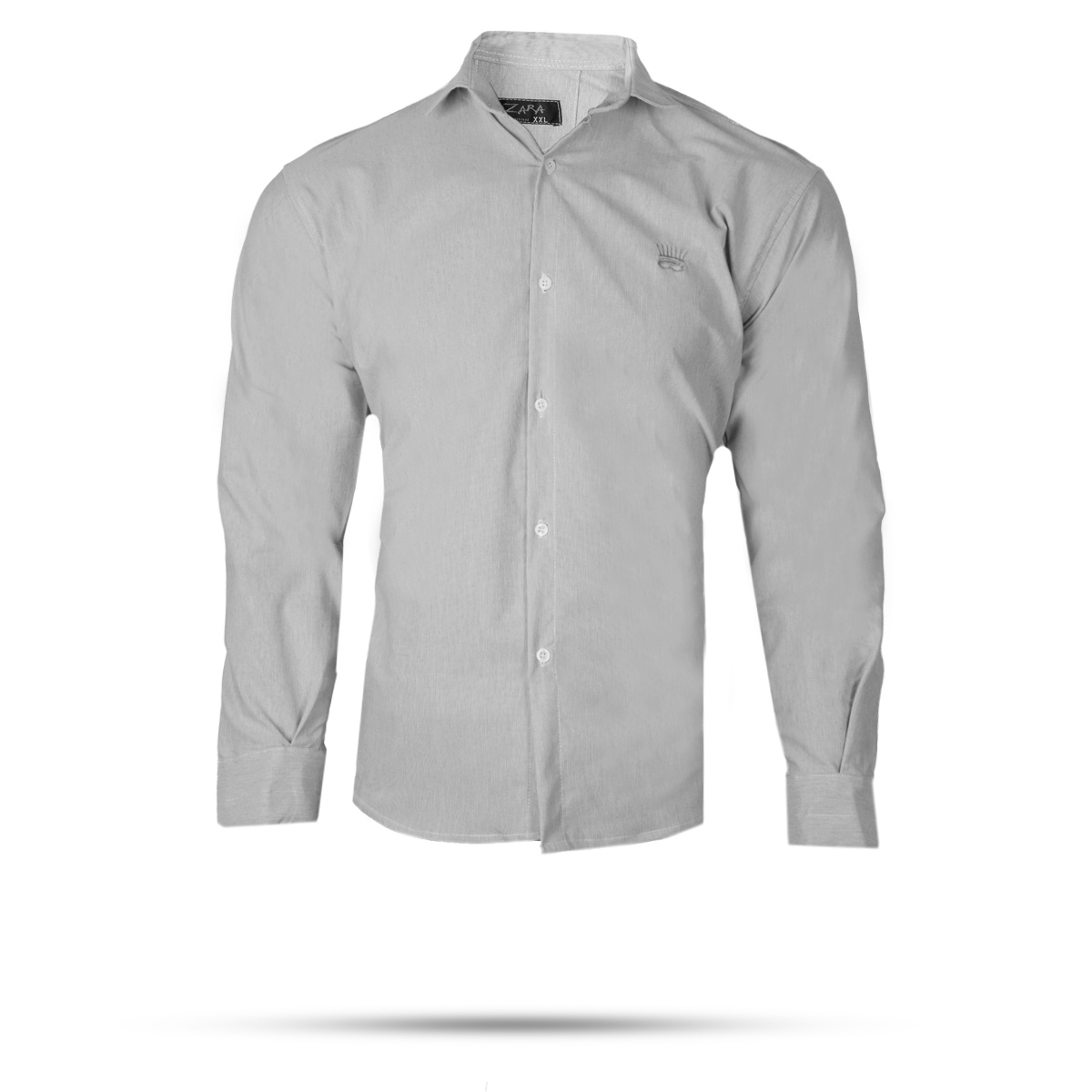 پیراهن مردانه طوسی روشن مدل pelin