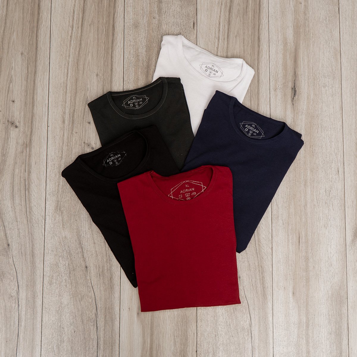 تیشرت مردانه ساده سرمه ای(T) مدل adrian