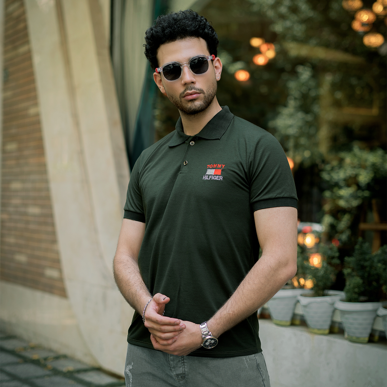 تیشرت جودون مردانه سبز مدلJ52