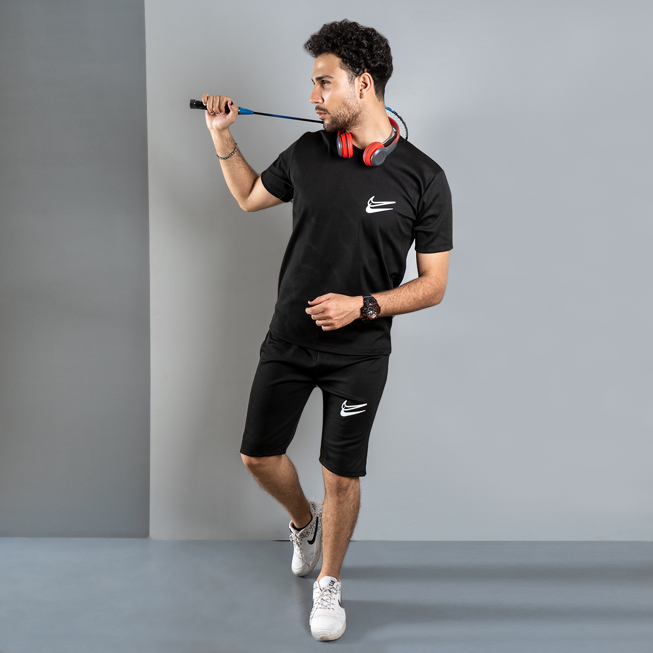 ست سه تیکه دو نایک مشکی مردانه مدل WM