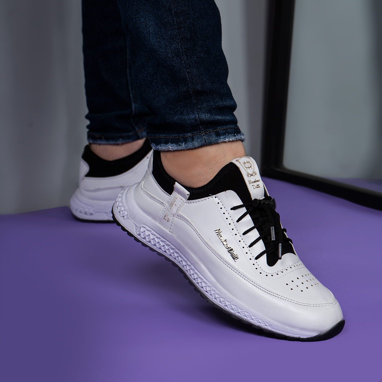 کفش ورزشی مردانه سفید مدل Dutti