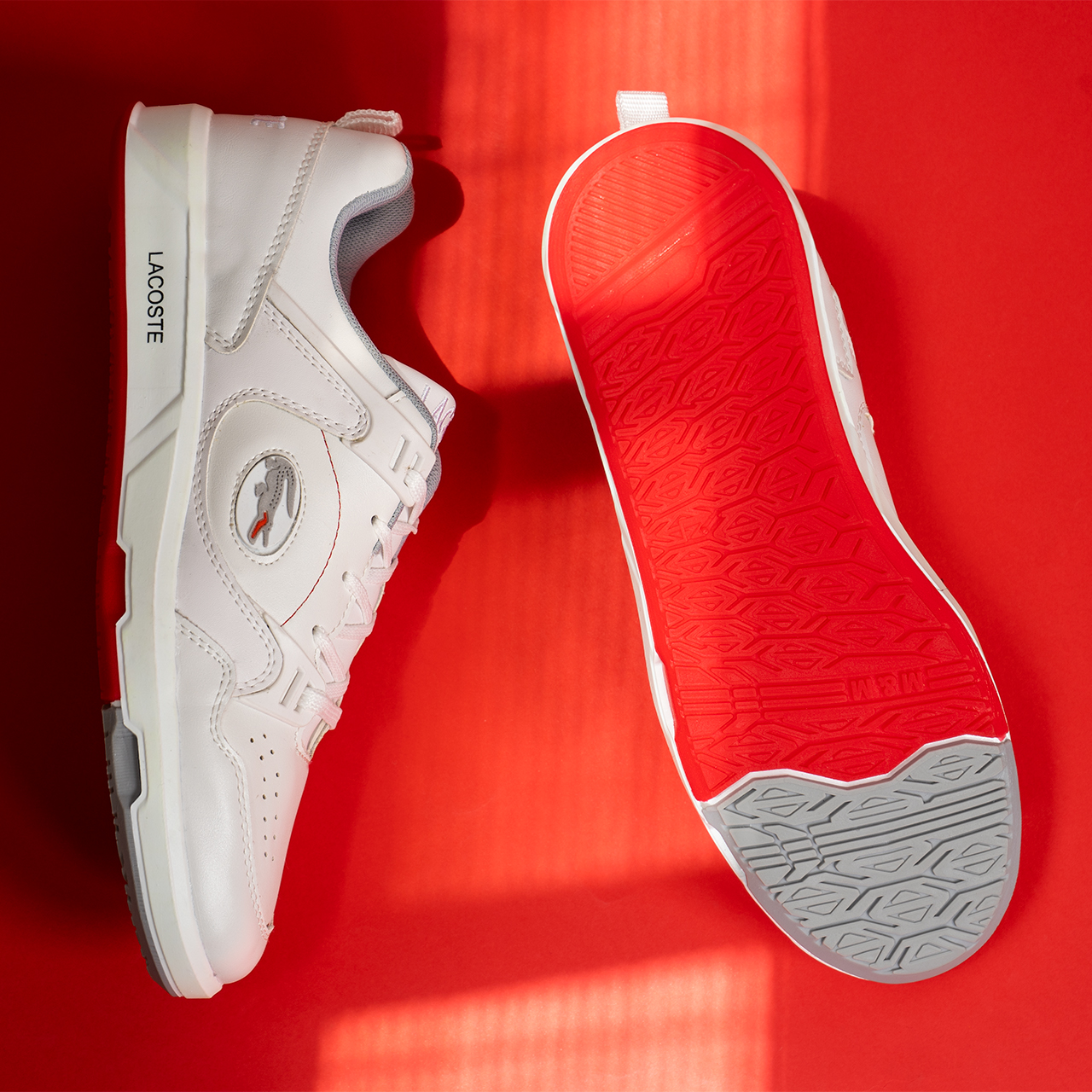 کفش تخت مردانه سفید Lacoste مدل G92