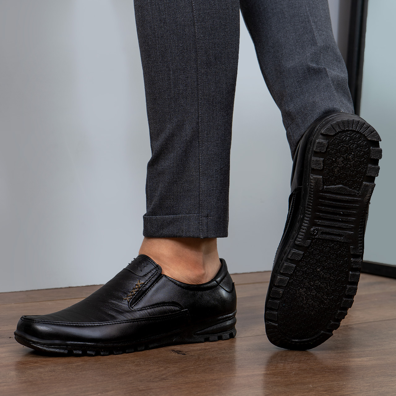 کفش رسمی مشکی مردانه مدل Hadi