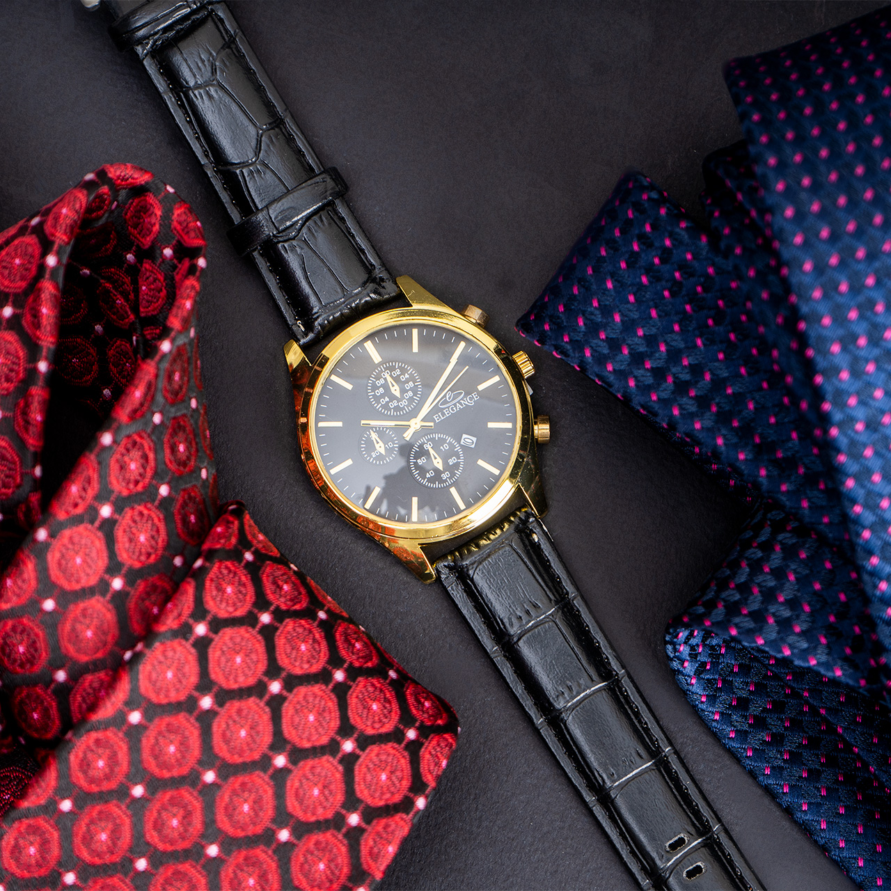 ساعت مچی ELEGANCE مشکی مردانه مدل E93