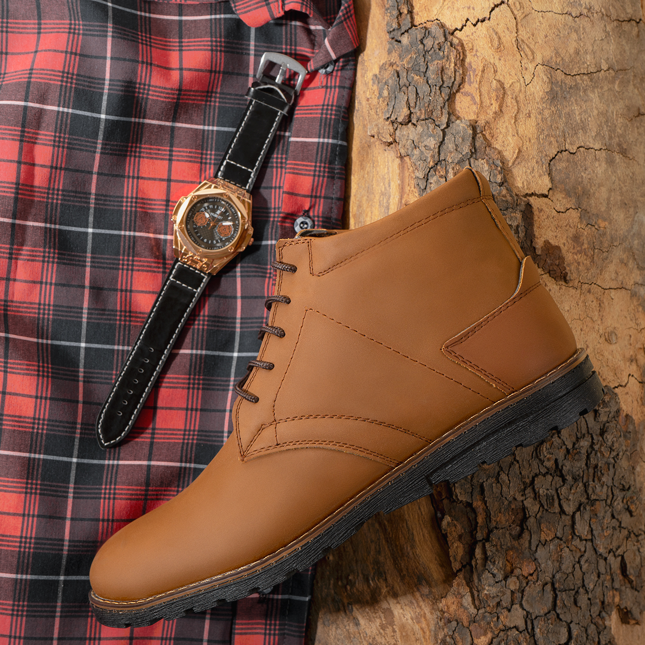 نیم بوت کرم مردانه مدل yata