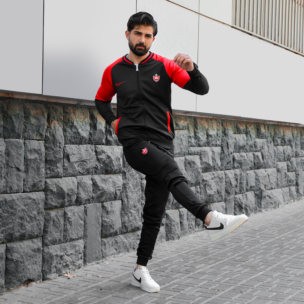 ست سوئیشرت شلوار پرسپولیس مردانه مدل bahif