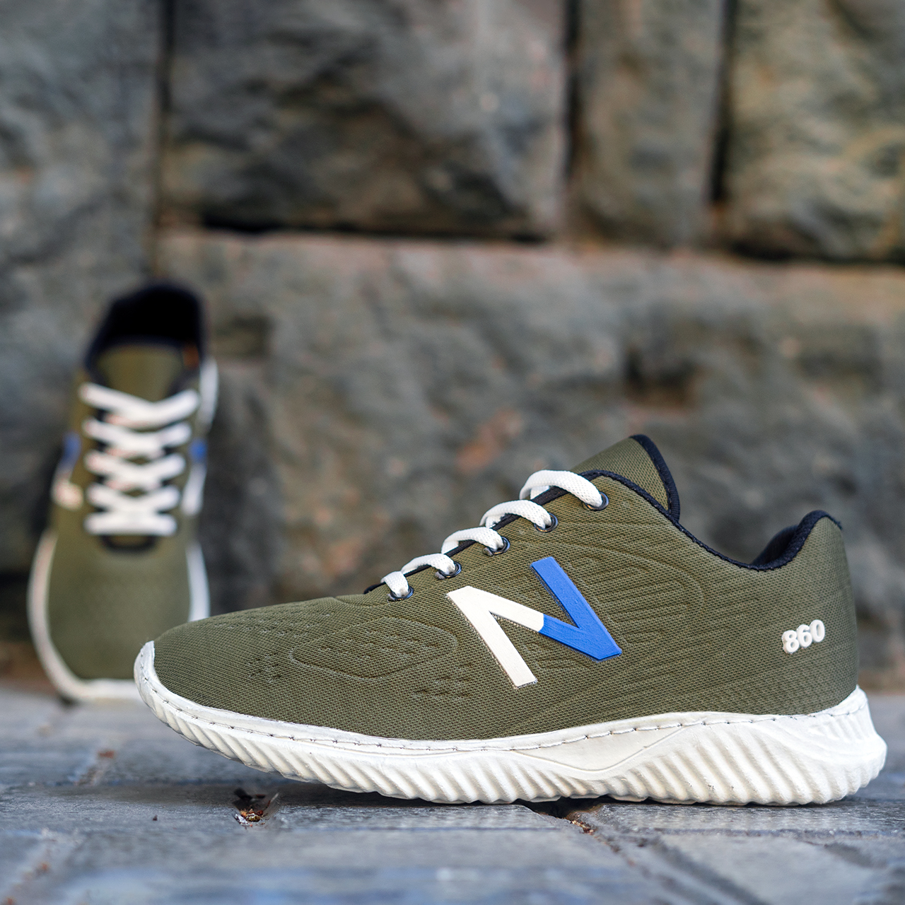 کفش ورزشی مردانه نیوبالانس سبزمدلMani