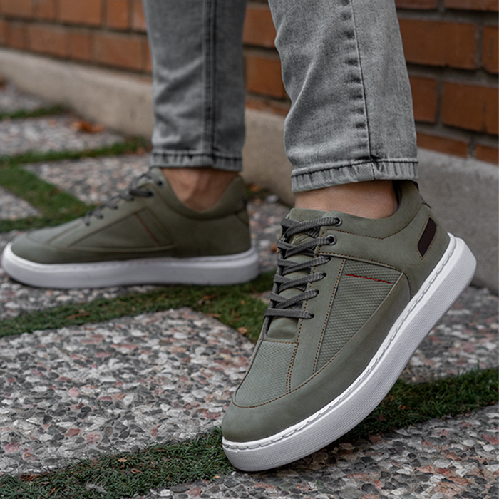 کفش تخت مردانه سبز مدل Salin