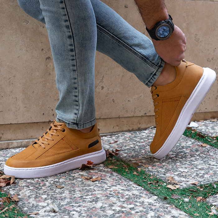 کفش تخت مردانه نسکافه ای مدل Salin