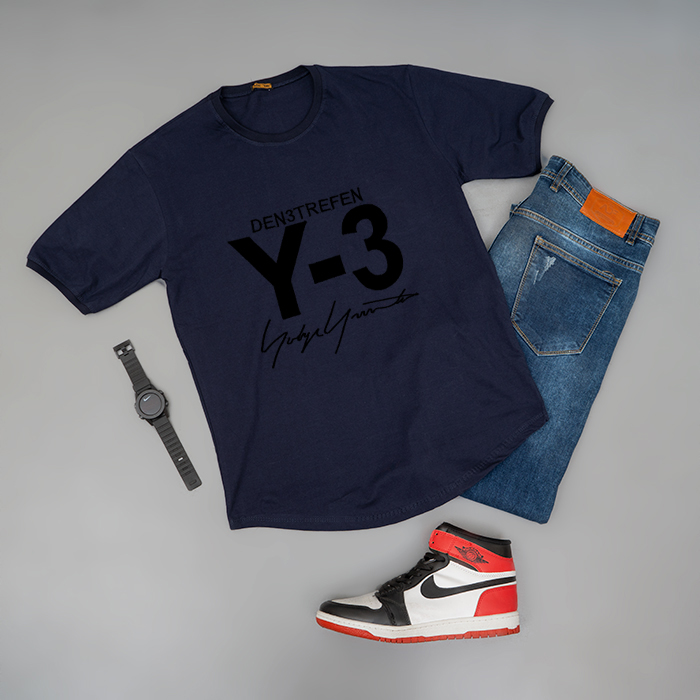 تیشرت Y-3 سرمه ای مردانه مدل savin