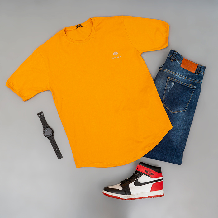 تیشرت مردانه خردلی مدل Canada