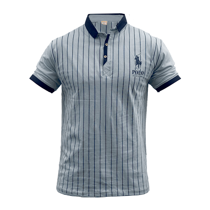 تیشرت مردانه طوسی مدل MONO