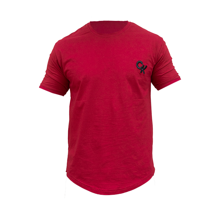 تیشرت مردانه زرشکی مدل Ck