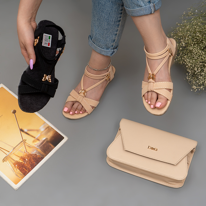 صندل زنانه مشکی مدل parvaneh