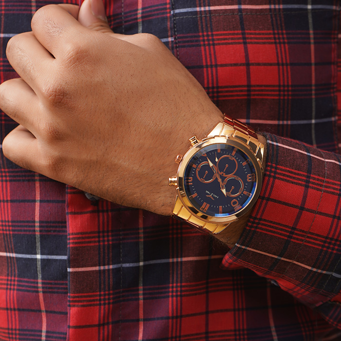 ساعت مچی رزگلد مردانه مدل EAGLETIME