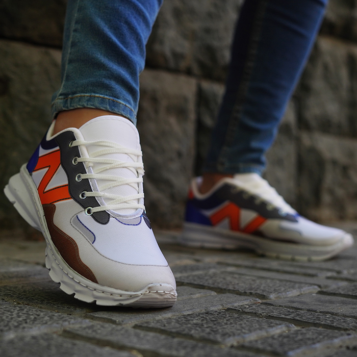 کفش ورزشی (T) نارنجی آبی مردانه مدل upin