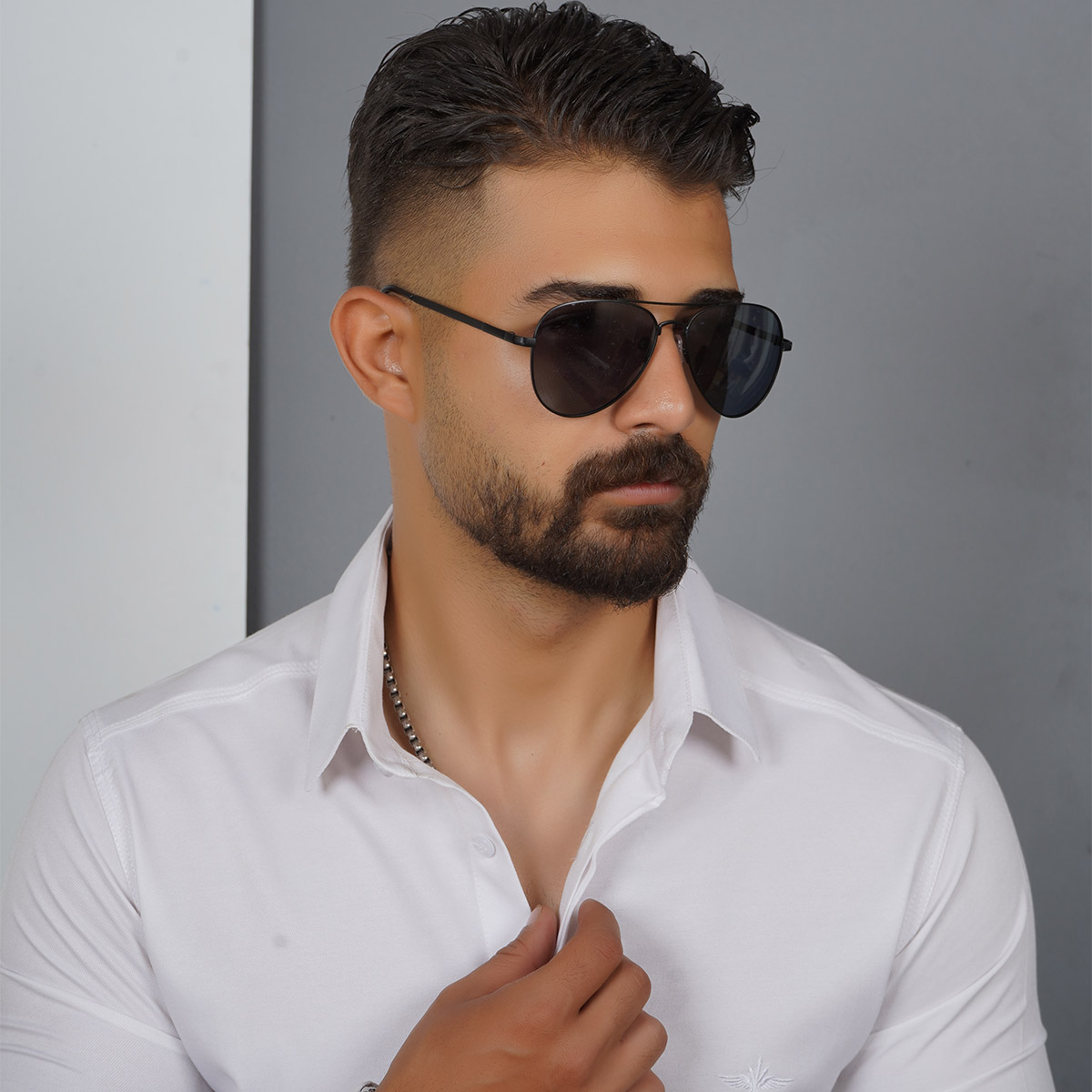 عینک مشکی صفحه مشکی مدل polar