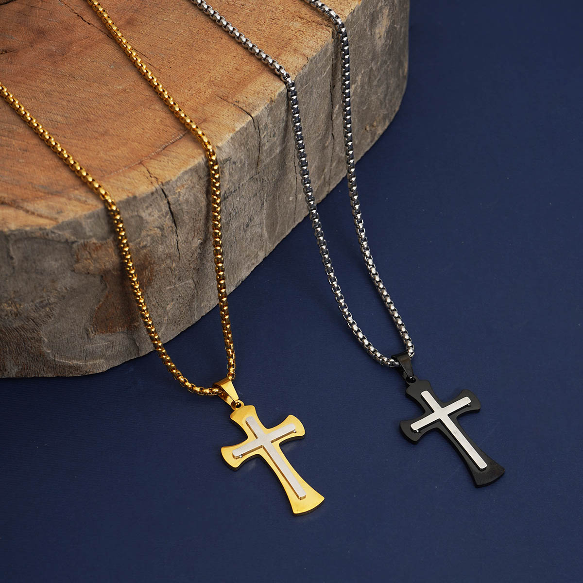 گردنبند طلایی مدل Salib-S