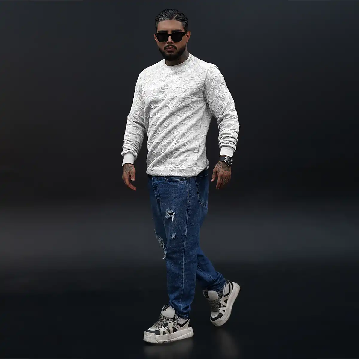 دورس مردانه سفید مدل Ayaz