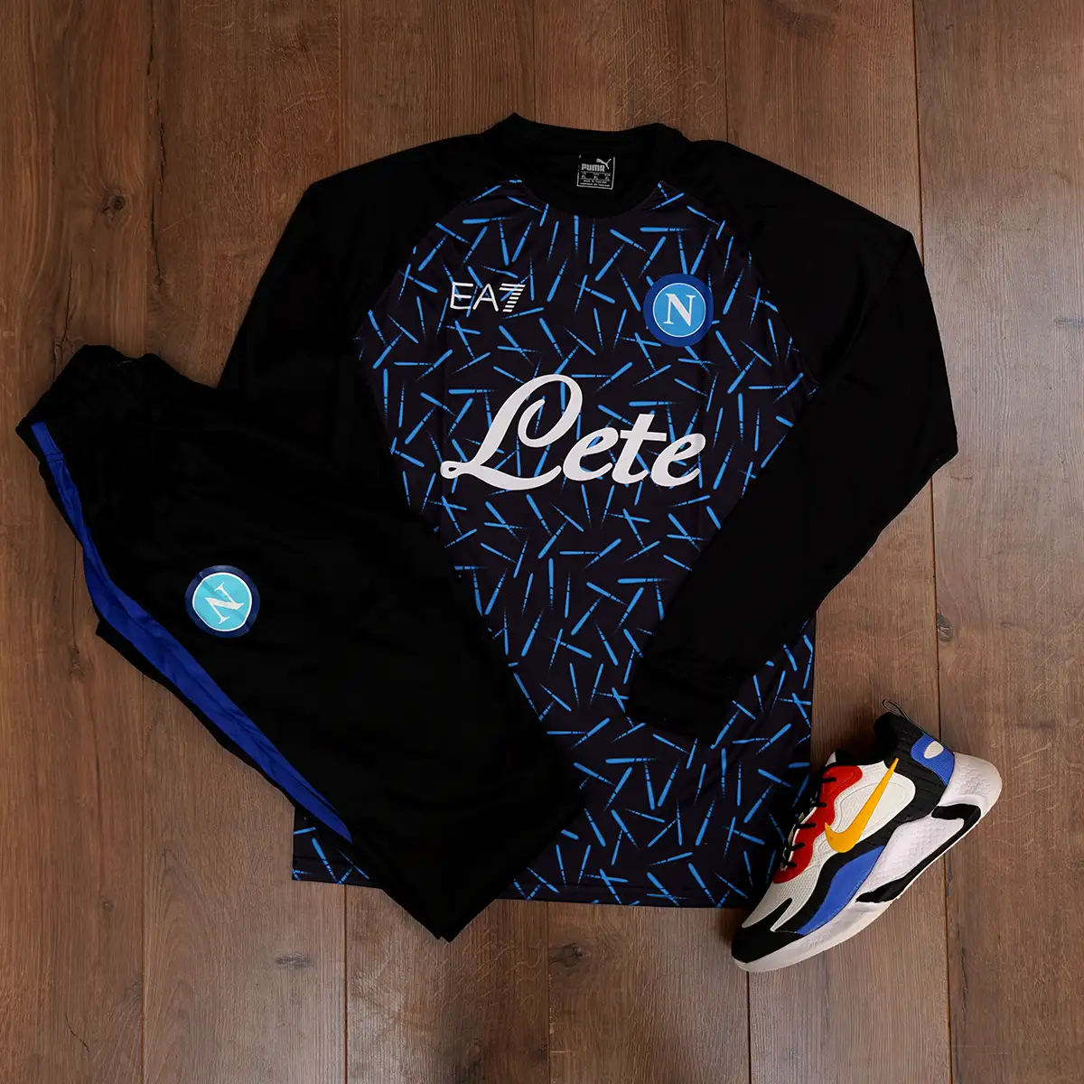 ست تیشرت آستین بلندشلوار ناپولی مردانه مدل EA7