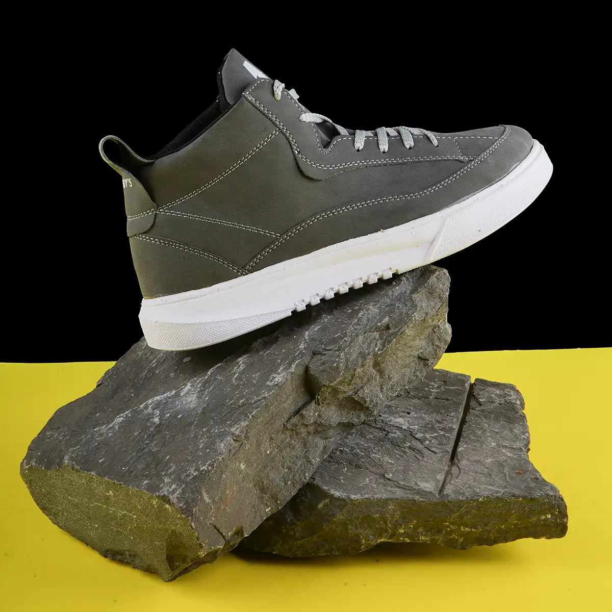 کفش ساقدار مردانه طوسی مدل 11qp