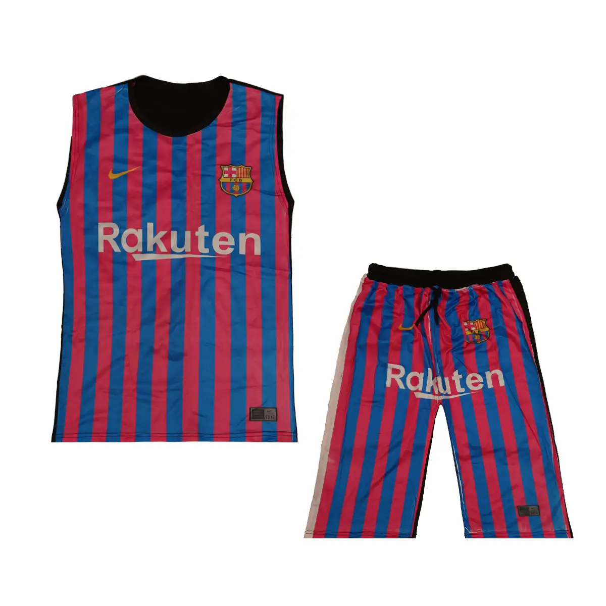 ست رکابی و شلوارک بارسلونا مدل VEA