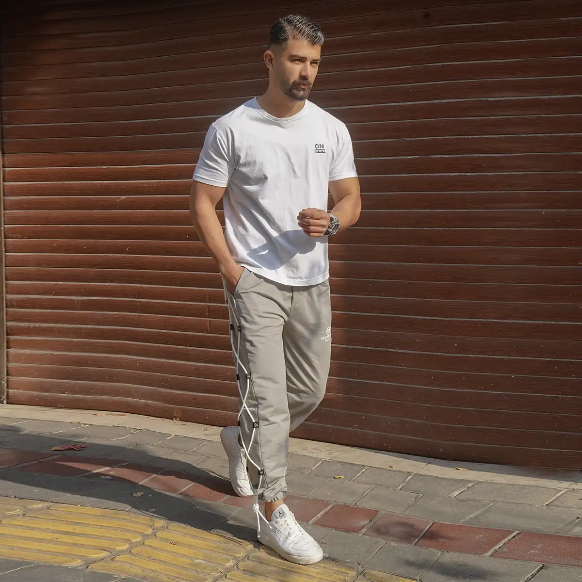 شلوار طوسی مردانه مدل PHILIPP PLEIN