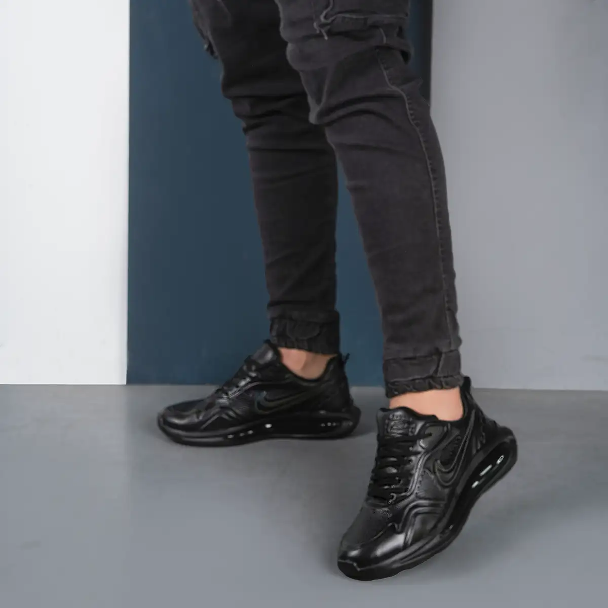 کفش ورزشی مردانه مشکی مدلkambiz