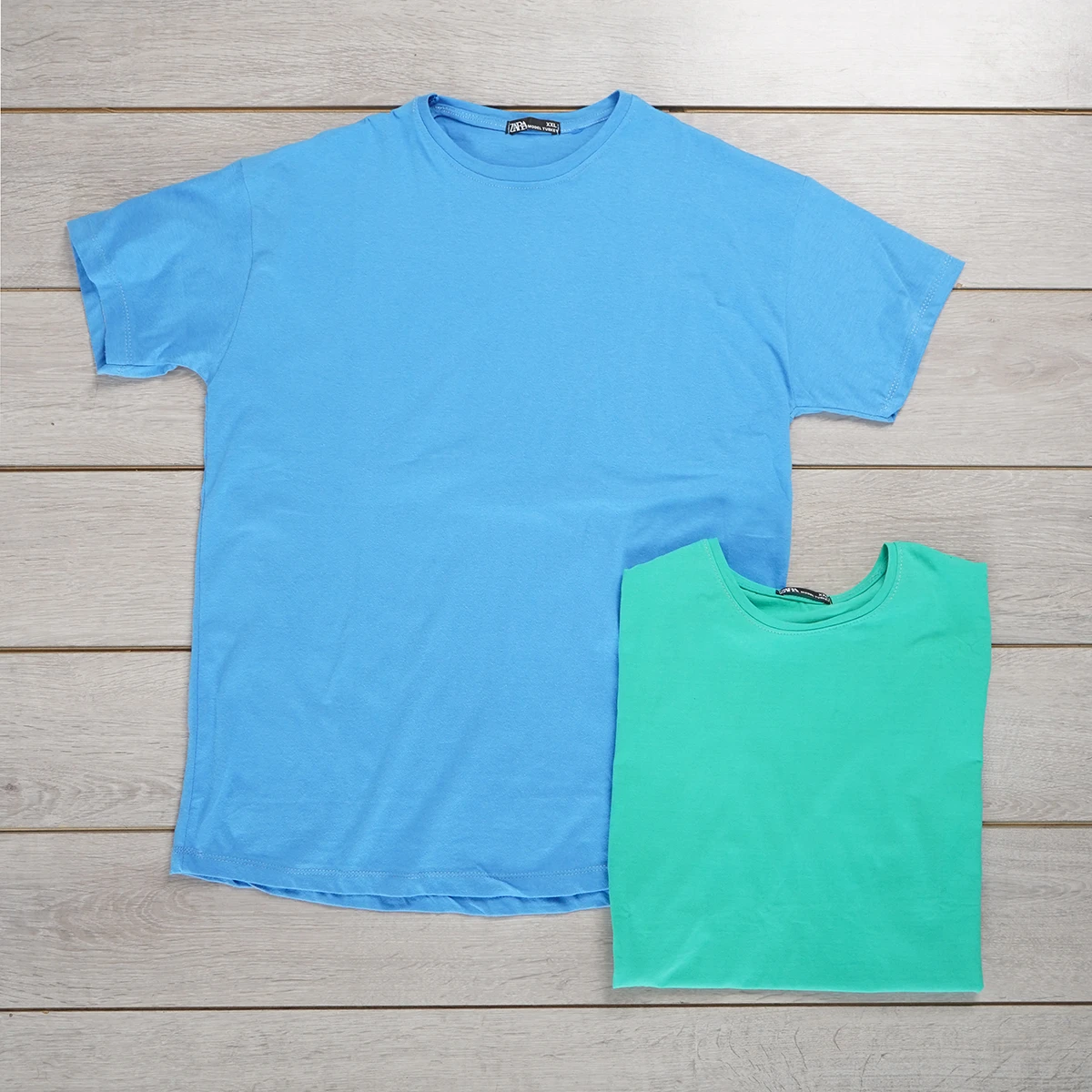 تیشرت ساده آبی مردانه مدل Vala