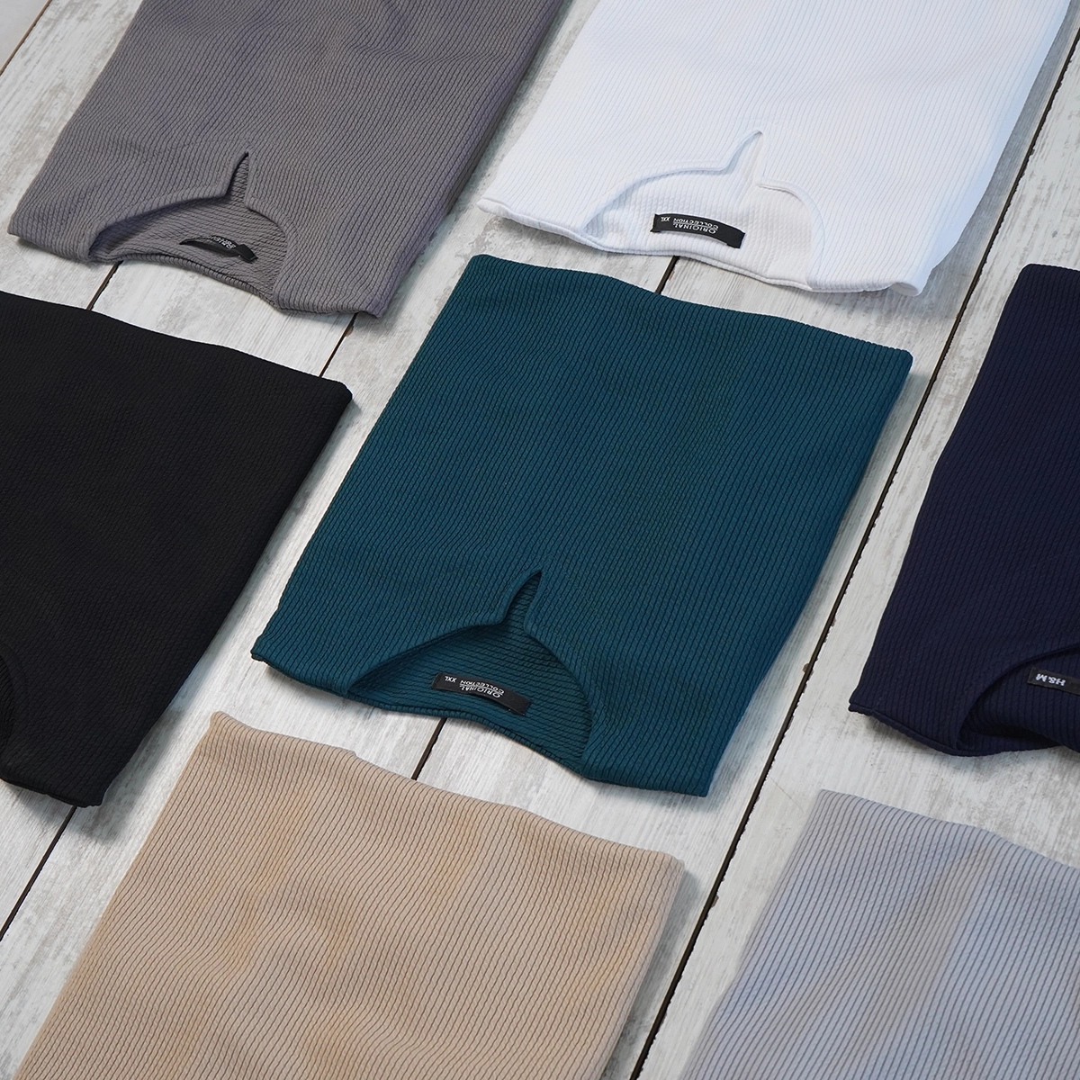 تیشرت آستین کوتاه یقه کوبایی سفید مردانه مدل Asam