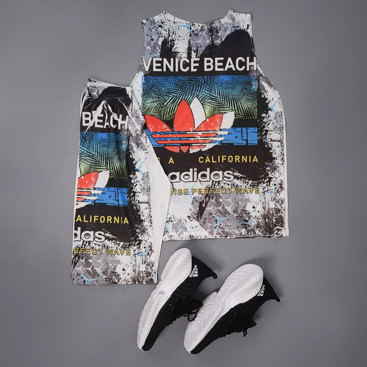 ست رکابی شلوارک مردانه مدل VENICE BEACH