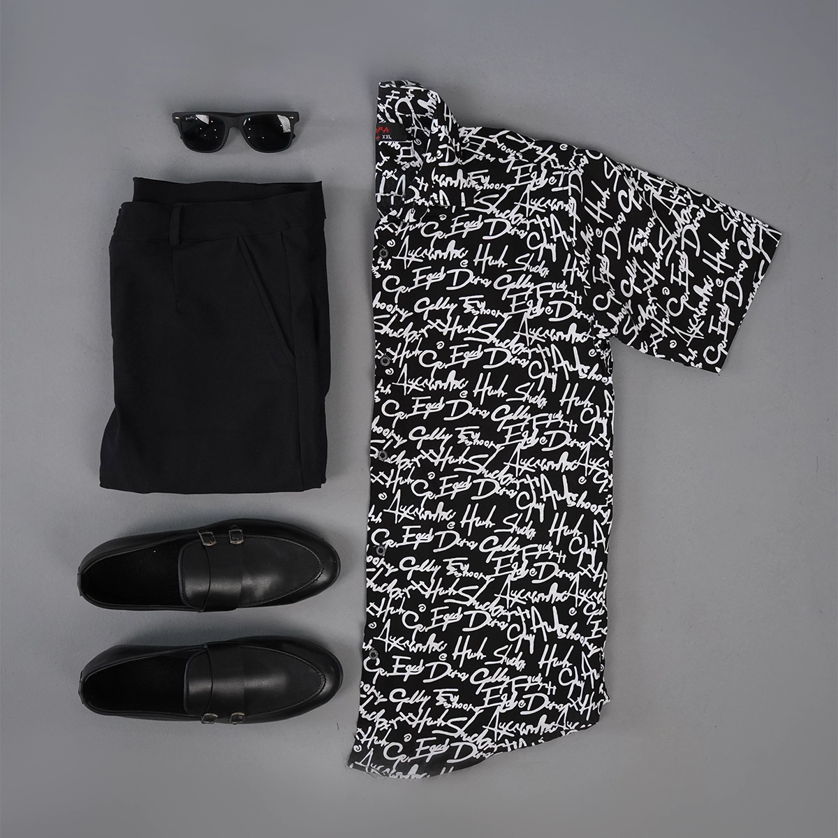 پیراهن هاوایی طرح نوشته مردانه مدل T82